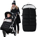 KAKIBLIN Baby Stroller Bunting Bag, Baby Footmuff for Stroller, Universal Buntting Bag Compatible with Most Strollers,Waterproof, Winter Oudtoor Walking Warmth for Newborn to Toddler(105x46cm)