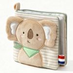 Evoceler Baby Books, Newborn Sensory Soft Books Toy with Mirror, High Contrast Touch Soft Cloth Books, Early Development Baby Bath Toy Gift for 0+ Months Infant Boy Girl, Koala