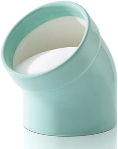 TreaHome Salt Cellar, Modern Ceramic Salt Pig, Salt Containers for Countertop, Sugar Container, Sugar Jar, Easy Access, Dishwasher Safe (Mint Green)