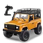 Goolsky Rock Crawler 1/12 4WD 2.4 GHz Remote Control High Speed Off Road Truck RC Car Led Light RTR MN-D90 Yellow