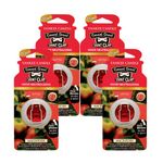 Yankee Candle Smart Scent Vent Clip Odor Neutralizing Car Air Freshener, Macintosh (Pack of 4)