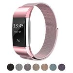 LouisTech Compatabile with Fitbit Charge 2 Bands,Adjustable Replacement Band Strap with Unique Magnet Lock for Fitbit Charge 2 for Women Men