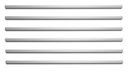 ADVANTUS Grip-A-Strip Display Rail, Mid-Size, 3 Feet Long, Satin Finish Aluminum (2005) - Sold As 6 Pack, 6 Count Total