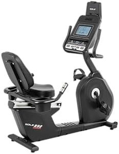 SOLE Fitness R92 Recumbent Cycle | 9 Inch LCD Console, 20 Levels of Resistance, 20 Pound Flywheel, 10 Programs, Magnetic Resistance, Bluetooth Connectivity, Built-In Speakers, USB Charger, Tablet Holder, Heart Rate Receiver, 300-Pound Weight Capacity