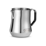 De'Longhi DLSC060 ECO 311.W / BK / R / B milk jug, 18/8 stainless steel, 350 ml, 12 oz