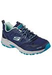Skechers Women's Hillcrest Pure Escapade Walking Shoe, Navy Leather/Mesh/Turquoise Trim, 5 UK