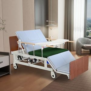Epachois Fully Electric Hospital Bed for Home Use with Premium Mattress and Rails, Adjustable Bed, HomeCare Hospital Beds Set, 3 Classic Functions,78.7" x 37.8"