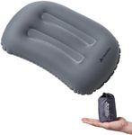 Trinordic Ultralight Inflatable Camping Pillow – Extra Soft Cover & Adjustable Valve – Comfortable and Compact Travel Pillow– Camping Equipment for Outdoor Adventure, Hiking, Backpacking & Bikepacking