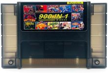 Retrotech Super 900 In 1 Cartridge For SNES Super Nintendo 16Bit Game Console - Clear Black