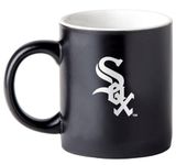 Boelter Brands Two Toned Matte Black Coffee Mug, MLB Team Logo with Inner Team Color (Chicago White Sox)