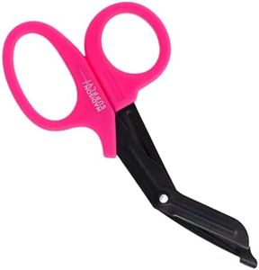 Madison Supply Medical Scissors, EMT and Trauma Shears - 7.5 Inch Premium Quality Stainless Steel Bandage Scissors - Fluoride-Coated with Non-Stick Blades - 1 Pack (Pink)