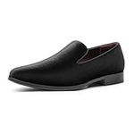 Bruno Marc Men's Loafers Dress Shoes Slip-on Formal Tuxedo Shoes, Black-velvet, 12