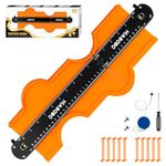 DODOWIN Connectable Contour Gauge Profile Tools 3 Size, Laminate Floor Shape Measuring Tools, Profile Gauge Tools, Mens Dad Grandad Gifts for Birthday, Valentines Gifts for Him Husband Boyfriend