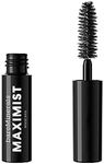 bareMinerals Mini Maximist Phyto-Fiber Volumizing Black Mascara for Visibly Thicker Lashes, All-Day Wear, Waterproof Mascara Black, Travel Size, Vegan