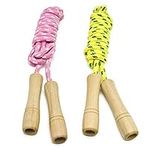 Cotton Jump Rope for Kids - Wooden 