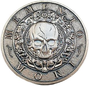 Yvhusk Collectible Coins Memento Mori Medal Carpe Diem Stoicism Souvenior Coins Antique Finish Official Gift for Daily Stoic Practice