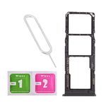 LNONLS Dual SIM Card Tray Slot Holder Replacement for Samsung Galaxy A12/A125 with Sim Card Tray Open Eject Pin and SD Card Tray (All Carriers)