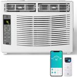 GarveeHome 6000 BTU Window Air Conditioner, 115V Window Mount Air Conditioner AC Window Unit for Rooms up to 250 Sq.Ft with Remote Control, Window Mounting Kit, Window AC Unit for Apartment, Bedroom