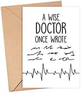 A Wise Doctor Once Wrote Card - Doctor Card - Doctor Handwriting Card - Doctor Gift - Doctor Gifts - Doctor Joke - Funny Doctor Card - Gift For Doctors
