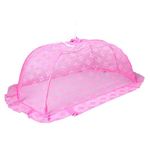 Mommas Baby India Baby Mosquito Net Multi Design (Small, Pink)