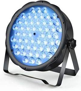 BETOPPER Luces Discoteca DJ Foco Par LED DMX Luces de Escenario RGB 54x1.5W Profesional Luz Disco Lampe Auto Sonido Estroboscópica Flash Light para Fiesta Bar Casa Teatro Navidad LPC008S 1 Pack