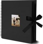 Juvale Black 12x12 Scrapbook Album 