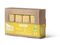 NZERO Organic Wax Bars 200g, 50g (x4) | Warm/Wet Snow Conditions, Yellow 0ºC/-6ºC | Natural Eco Wax for Skis & Snowboard