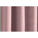 Enhanced Living Vogue Blush Pink 46 x 54 inch (117x137cm) Eyelet Thermal Noise Reducing Dim Out Curtains for Bedroom and Living Room