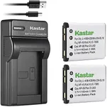 Kastar 2-Pack Battery & Slim USB Rapid Charger Replacement for LI-42B LI-40B, FNP-45, NP-45A, NP-45B, NP-45S, EN-EL10, KLIC-7006 K7006, CNP-80 CNP80, D-Li63, D-Li108, DS-6365 Battery.