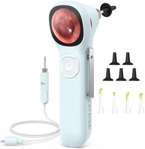 ScopeAround Otoscope with Light, 720P HD Ear Cleaning Camera & 6 LED Lights Ear Scope, 1.45" IPS Display Digital Otoscope, Ear Scope with Extention Cable, Smart Ear Camera, Ready to Use Blue