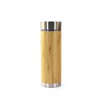 Bamboo Insulated Thermos with Removable Tea Infuser - 10oz