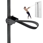 FITKIT Caiman Door and Wall Moveable Anchor Straps with Adjustable Multi Point for Resistance Bands, Workout Attachment for Home Gym, Fits 6-8 ft Doors