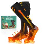 2024 Heated Socks for Men Women,Ferdiiz Rechargeable 6000mAh Battery Electric Socks with Full Foot Heating Winter Socks,Foot Warmers Indoor and Outdoor Sports Skiing Camping Hiking Climbing