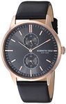 Kenneth Cole New York Male Analog Quartz Watch with Leather Strap KC50562001