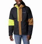 Columbia Men's Oso Mountain Insulated Jacket, Black/Delta/Laser Lemon, X-Large