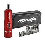 EPAuto Torque Screwdriver Wrench with Interchangeable Bits for Bike, Firearms 10 to 80 in-lbs, Red