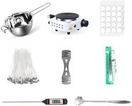 Candle making kit, a complete and easy to make soy wax beeswax craft kit, suitable for children, beginners, and adults, including electric stoves, heating pots, electronic thermometers, etc. With it, you can easily become a DIY expert