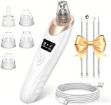 Blackhead Remover Vacuum, Pore Vacuum with 5 Replaceable Soft Suction Heads, 3 Adjustable Suction Power Modes, Facial Deep Cleansing Blackhead Tool for All Skin Types