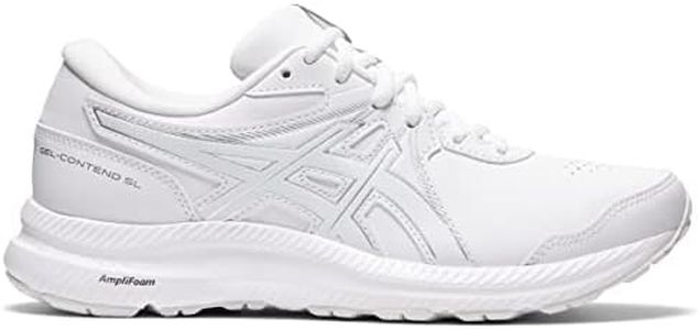 ASICS Women's Gel-Contend SL Walking Shoes, White/White, 8.5