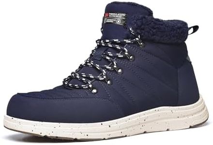 Bruno Marc Men's Winter Boots Outdoor Cold-Weather Warm Lightweight Walking Boots,Blue,Size 12,SBSB2311M