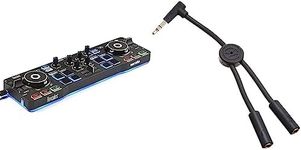 Hercules DJ DJControl Starlight | Pocket USB DJ Controller with Serato DJ Lite & Native Instruments Traktor 8-Inch DJ Cable for iPad/iPhone