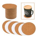 Allazone Self-Adhesive Cork Round, 70 Pack 9 x 9CM Cork Backing Sheets for Wall Decoration, Party Supplies Coasters and DIY Crafts