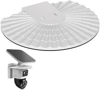 Sun and Rain Cover Compatible with eufy Security eufyCam S4 Camera, Outdoor Security Camera Rain Cover and Sunshade with Anti-Glare Black Trim, White