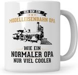 Sweetify Model Railway Grandpa Railway Mug Saying Hobby Train Railway Gift