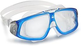 Aqua Sphere Aquasphere Unisex Adult Seal 2.0 Swimming Mask, Blue/Silver (Clear Lens), One Size
