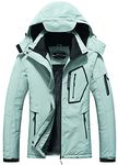 Women's Waterproof Ski Jacket Warm Winter Snow Coat Hooded Raincoat