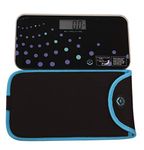 NewlineNY Trendy Wave Mini Bathroom Scale + Travel Slip Case, SBB0721M-NYTW + NY-MSS101-BBL