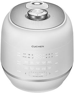 [CUCHEN] CRT-RPK1070WUS | 2.1 Ultra High-Pressure Induction Heating Rice Cooker 10 Cup (Uncooked) | Full Stainless Power Lock System | Auto Steam Clean | Voice Guide | Made in Korea | White