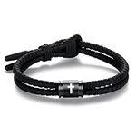 Metzm Silicone Cross Rope Bracelets