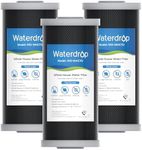 Waterdrop Whole House CTO Carbon Sediment Water Filter Cartridge Replacement for GE® FXHTC, GXWH40L, W10-PR, Culligan® RFC-BBSA,10"X4.5", 5 Micron, 3Pack